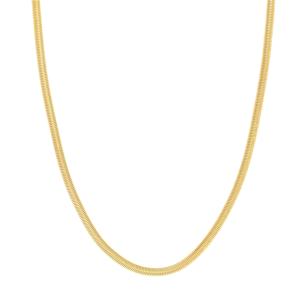 Gold 16" 4.2Mm Light Oval Snake Chain