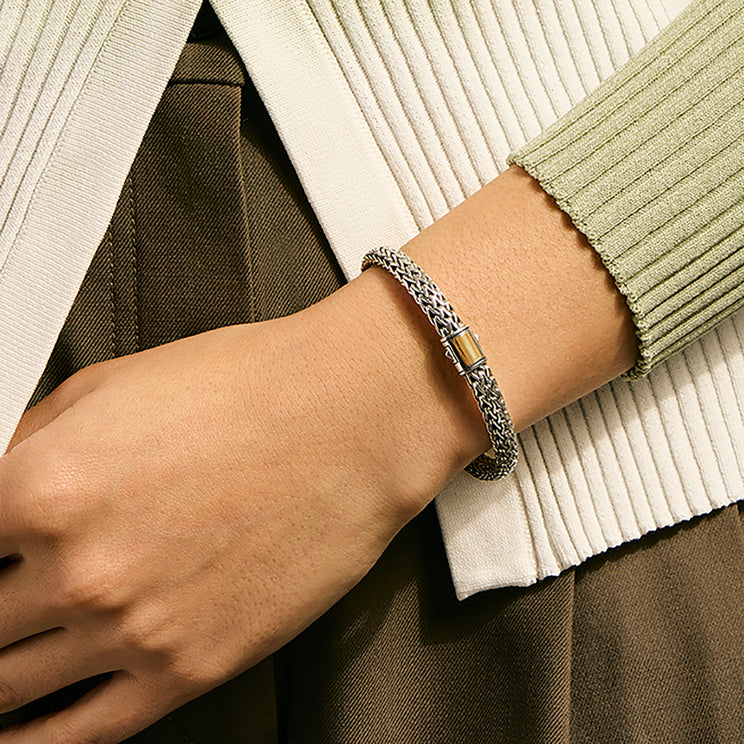 John Hardy 14K Yellow Gold and Silver Icon Bracelet