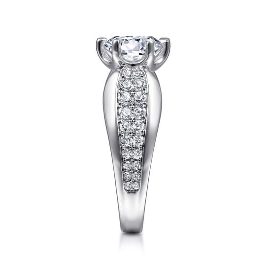 Gabriel "Ember" White Gold Semi-Mount