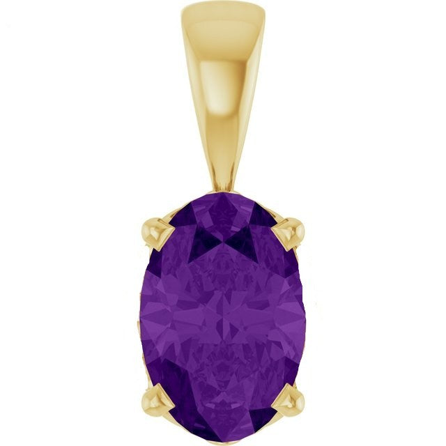 Rolland's Designs 14K Yellow Gold & Garnet Pendant