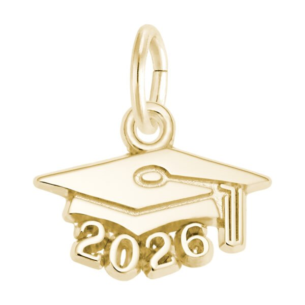 Yellow Gold Plated Ss 2026 Graduation Cap Bracelet Set 7"