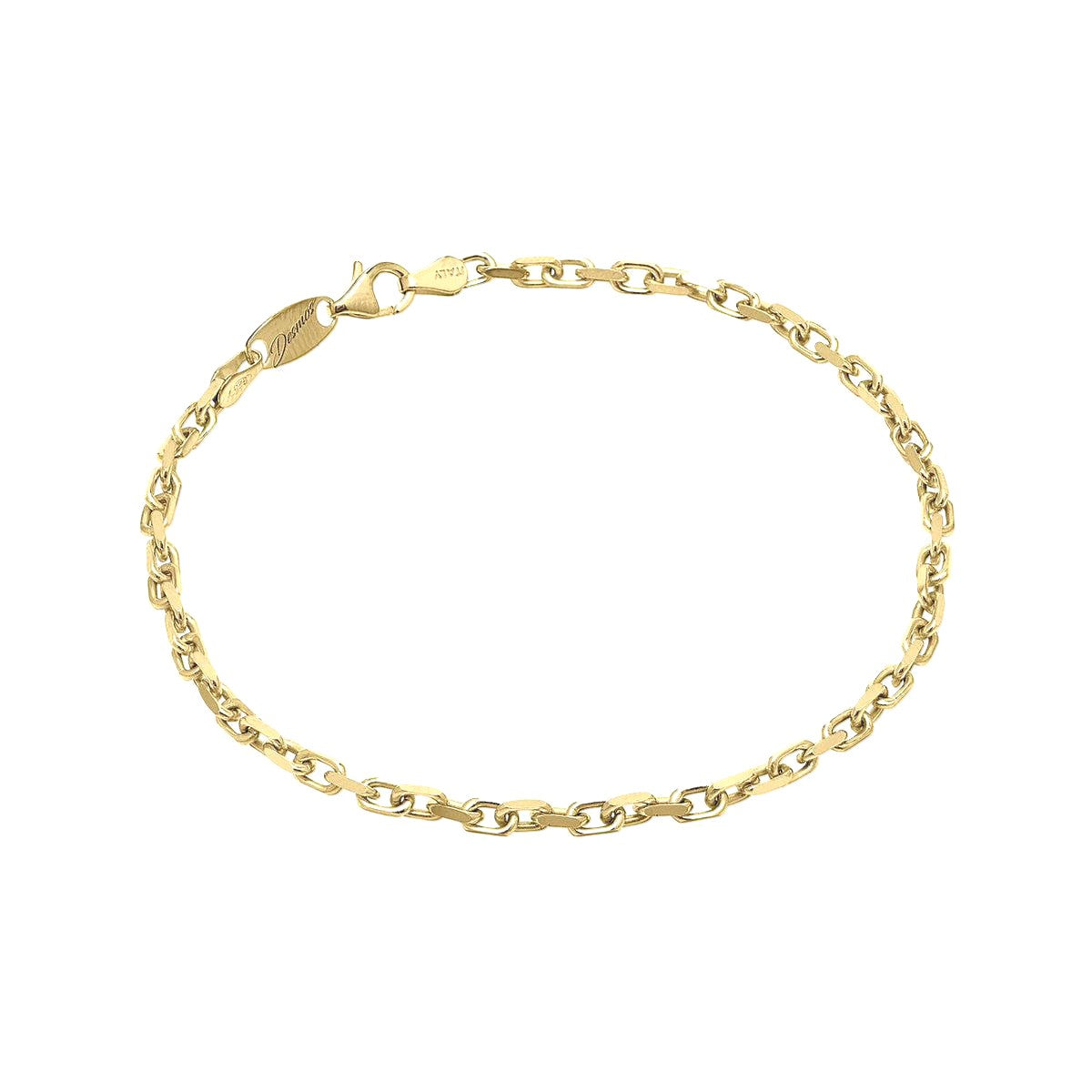 Desmos Yellow Gold Plated Sterling Silver Forzata Link Bracelet
