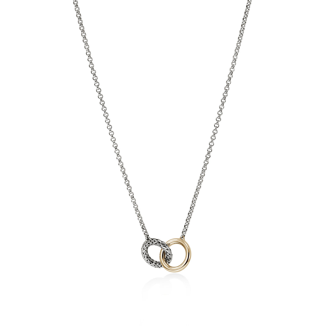 John Hardy Essentials 14K Gold & Silver Interlinking Necklace