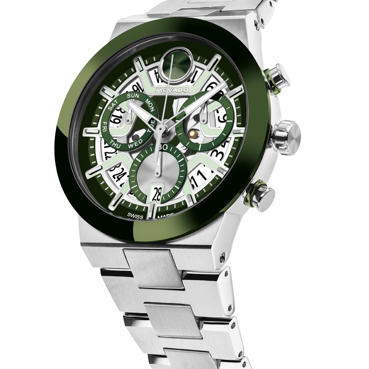 Movado Bold Fusion Chronograph Stainless Steeel 45Mm