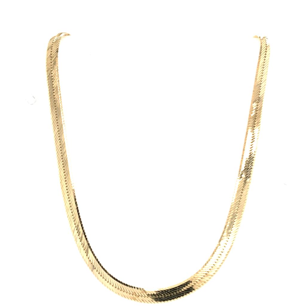 Estate 14K Herringbone Chain