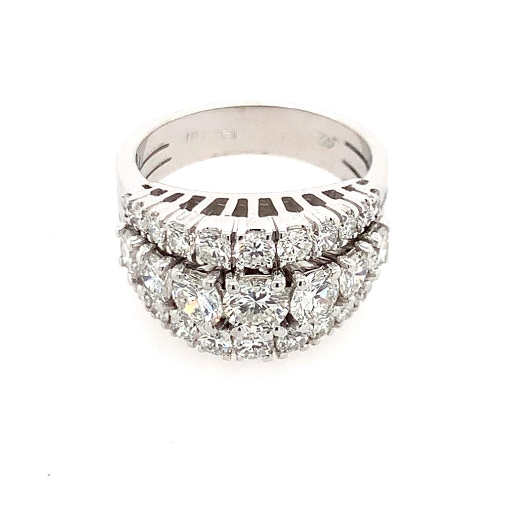 Estate 18K Diamond Band