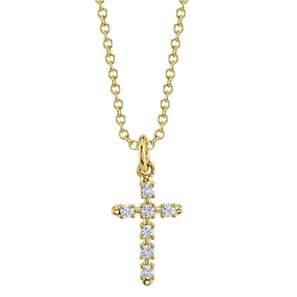 Shy Creation Diamond Cross Pendant