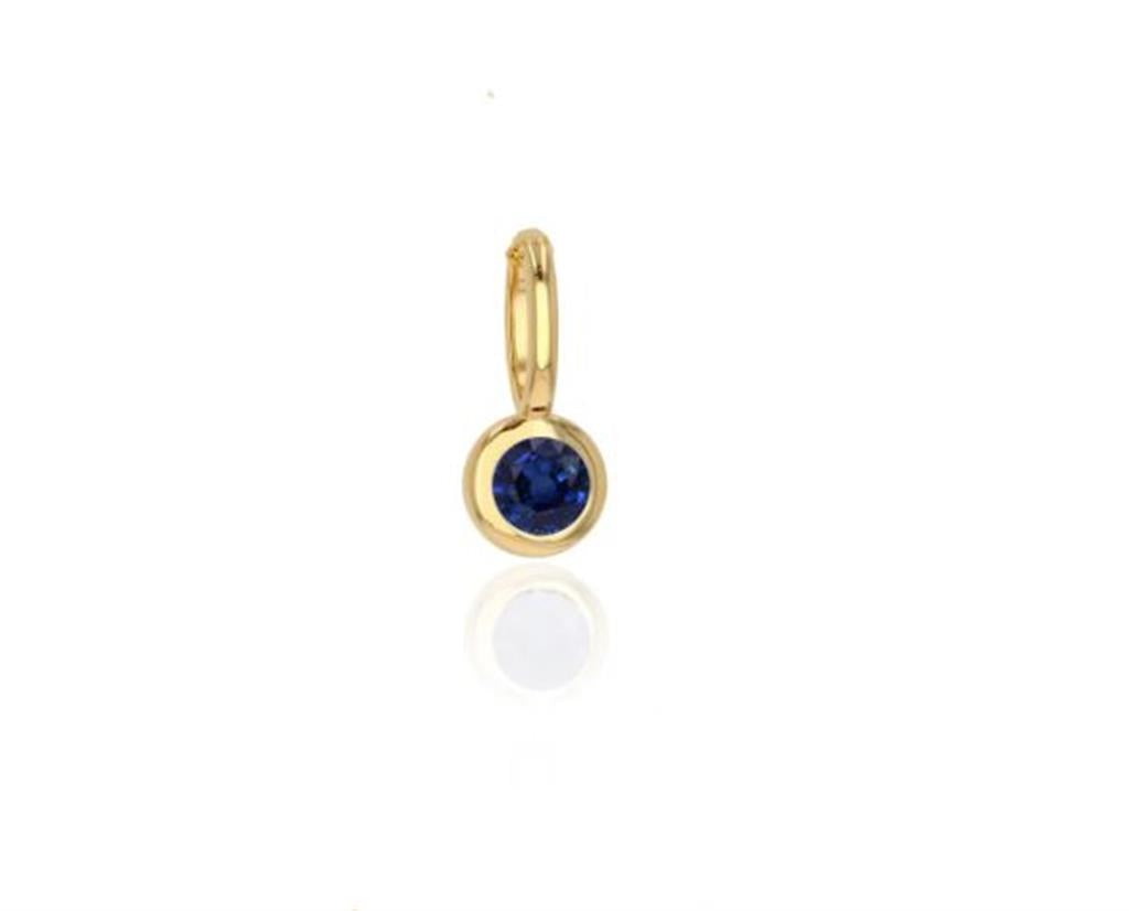 Rolland's Designs Bezel Set Mini Sapphire Charm