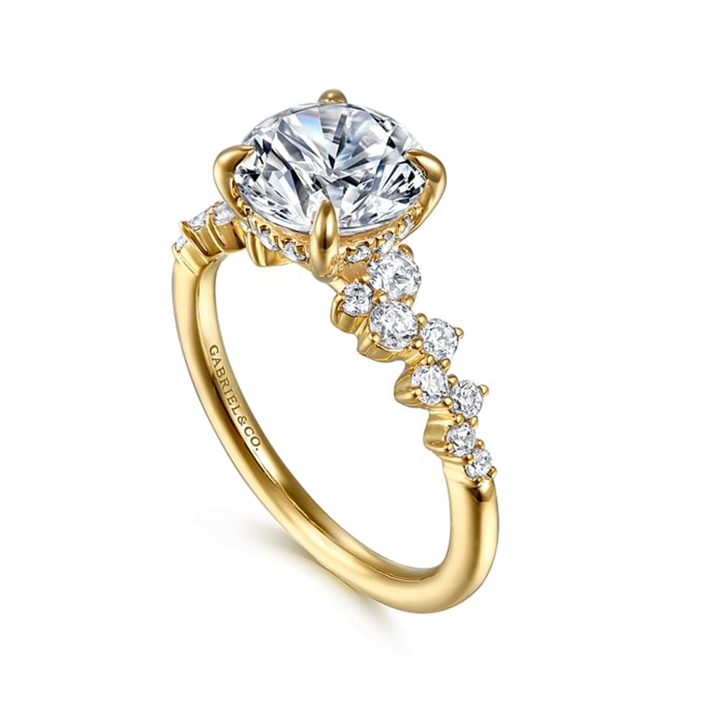 Gabriel 14K Yellow Gold Engagement Ring