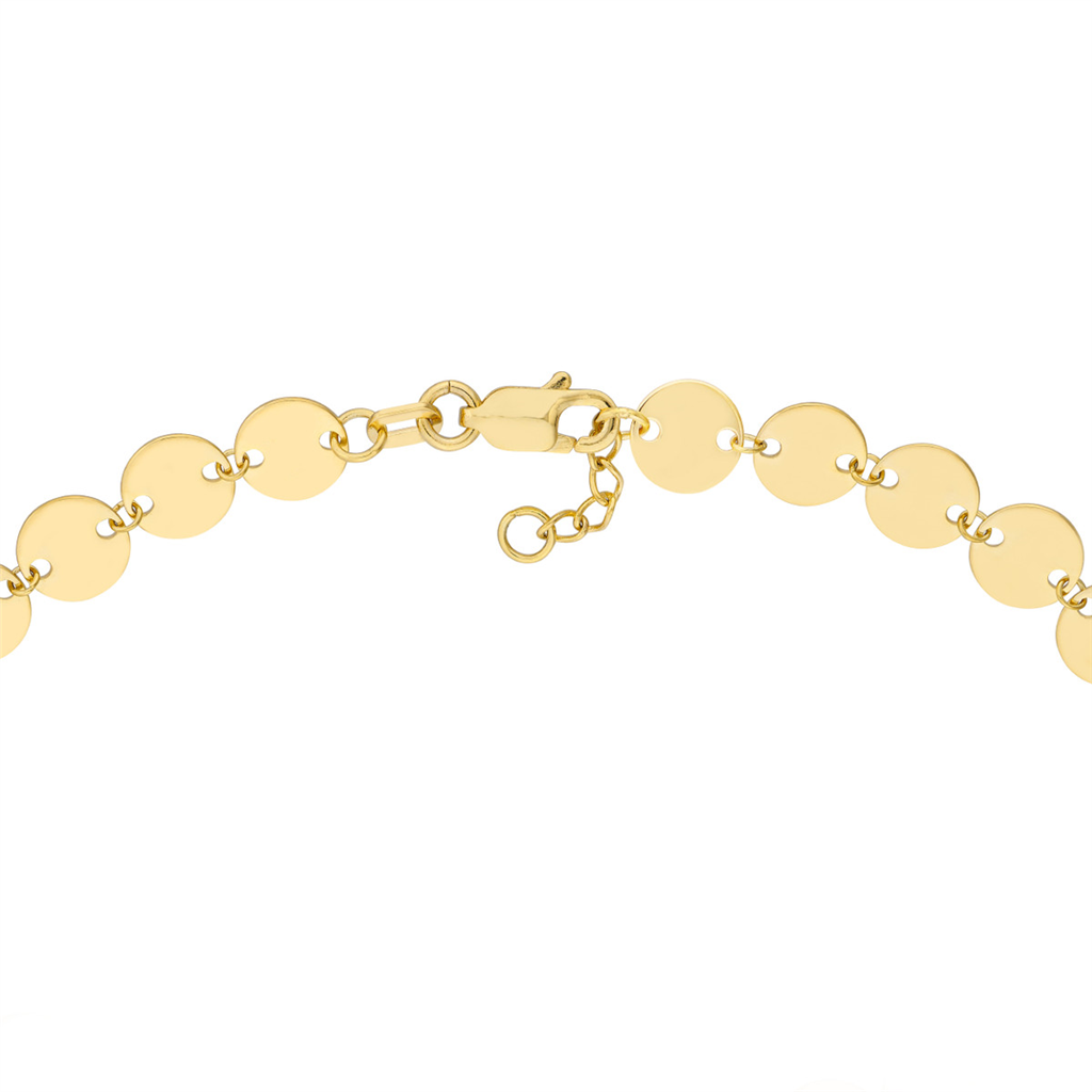 Rolland's Designs 14K Gold Mini Disc Bracelet