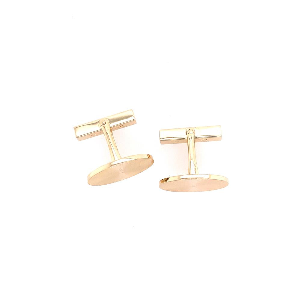 Estate 'Tiffany' Oval Cuff Links