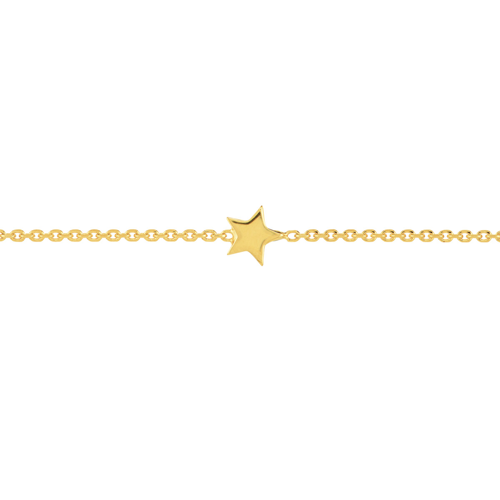 Rolland's Designs 14K Star Station Anklet