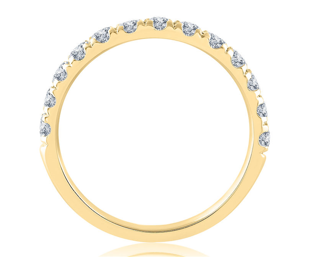 14K Yellow Gold Diamond Wedding Band