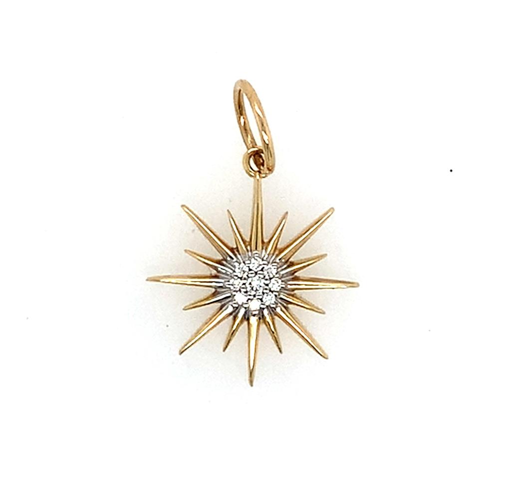 Rolland's Designs Diamond Sunburst Pendant
