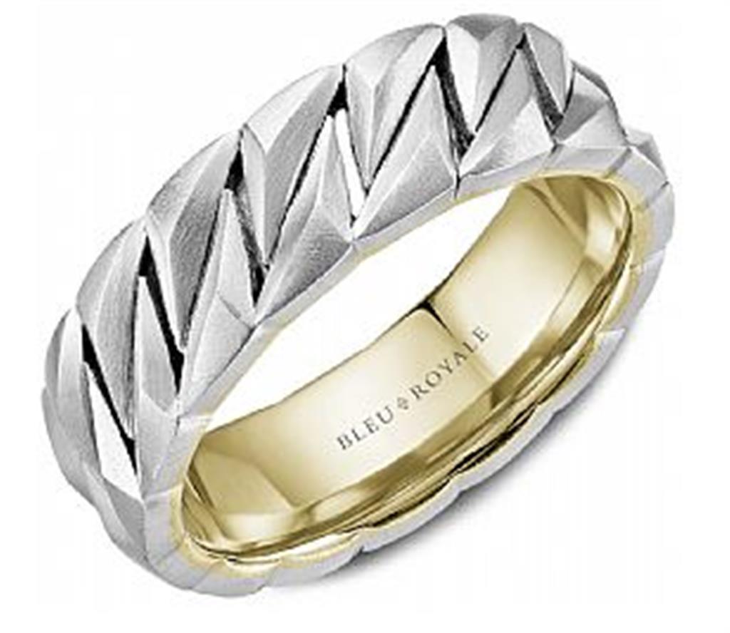 14K Two-Tone Wedding Band