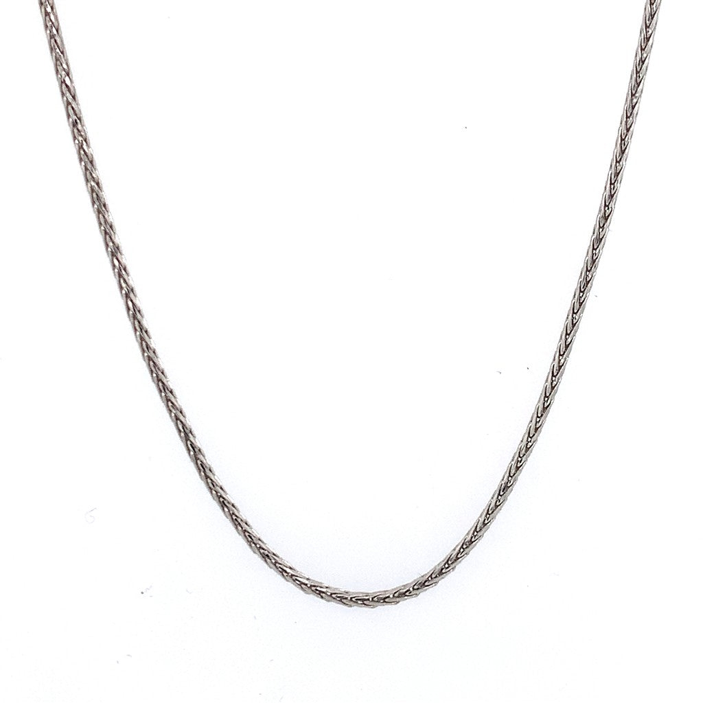 Rolland's Designs 14K White Gold Diamond Cut Chain