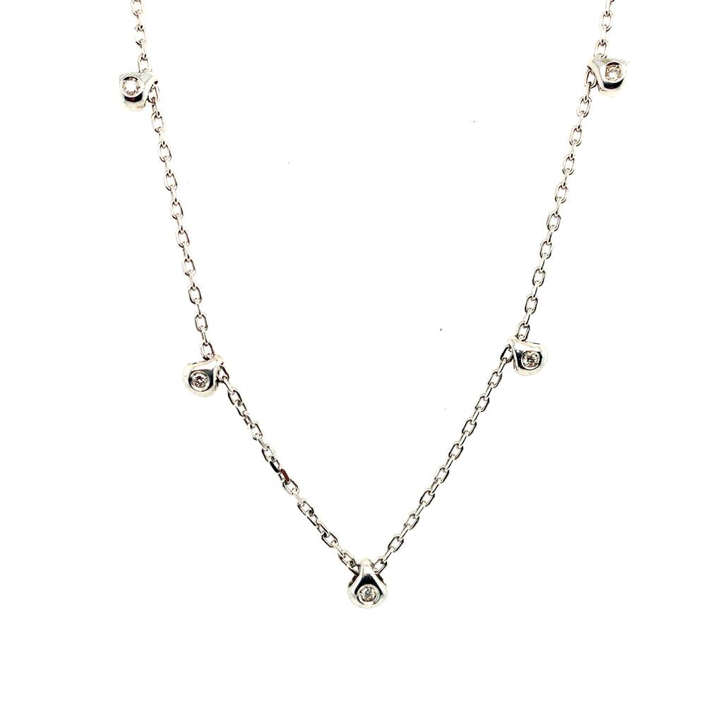 Rolland's Designs 14K White Gold & Diamond Dangle Necklace