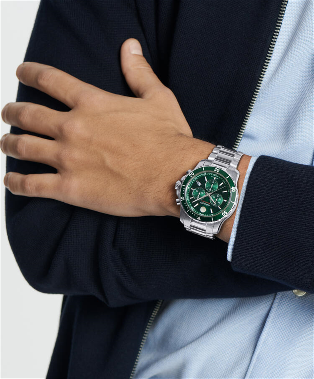 Movado 42Mmm Series 800 Chronograph Green