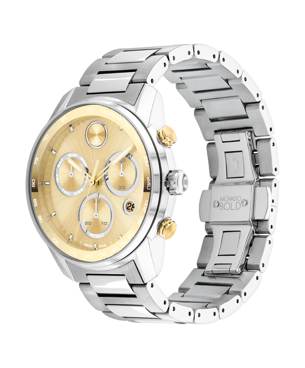 Movado Bold Verso 44mm Two-Tone Chronograph