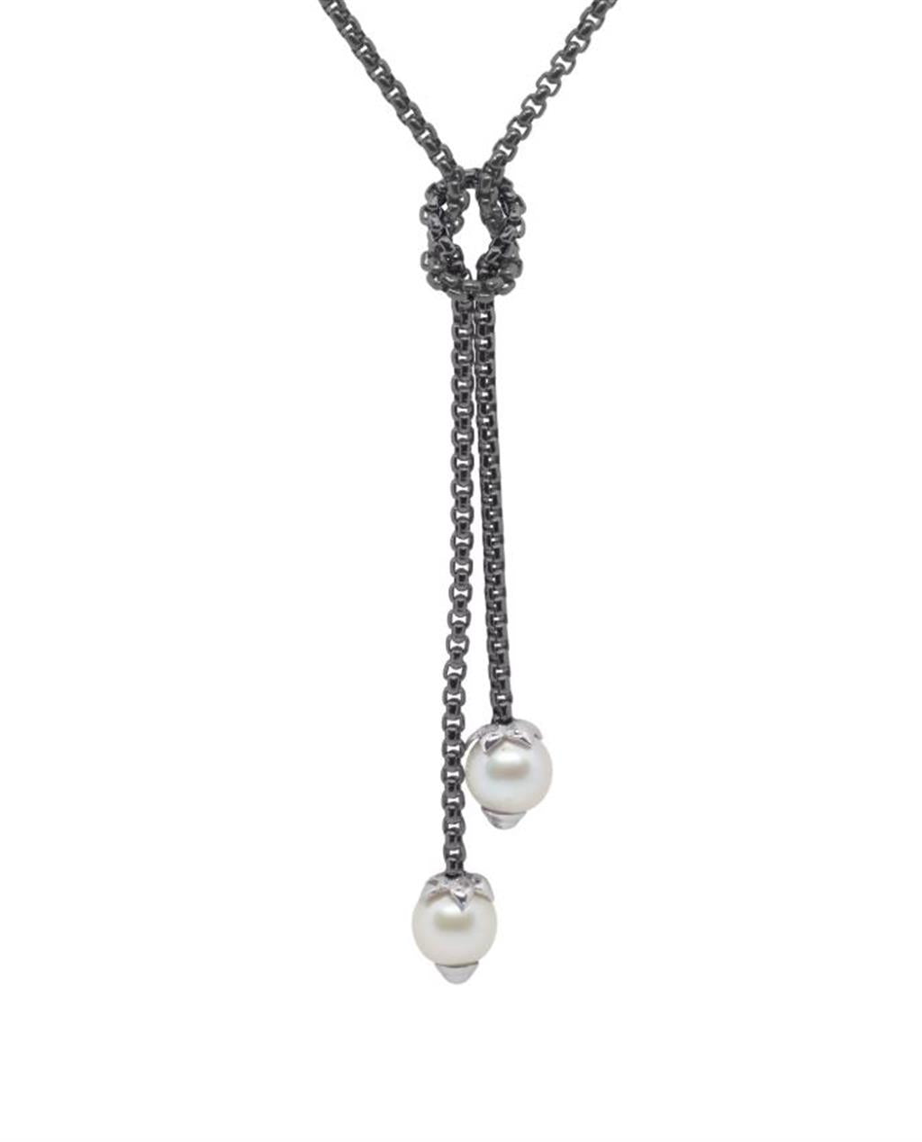 Alor Freshwater Pearl Knotted Lariat Necklace