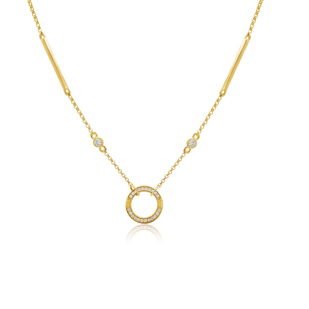 Rolland's Designs Diamond Circle Necklace