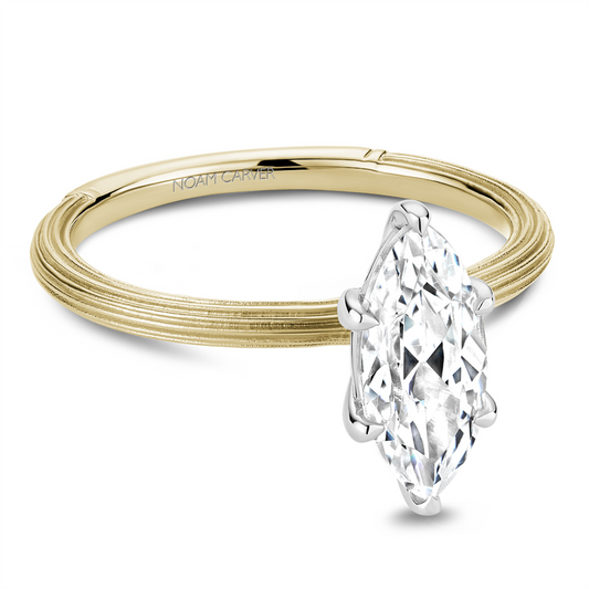 Noam Carver 14K Yellow Gold Solitaire Engagement Ring