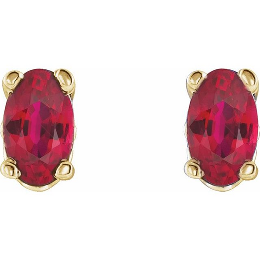 Rolland's Designs Ruby Earrings