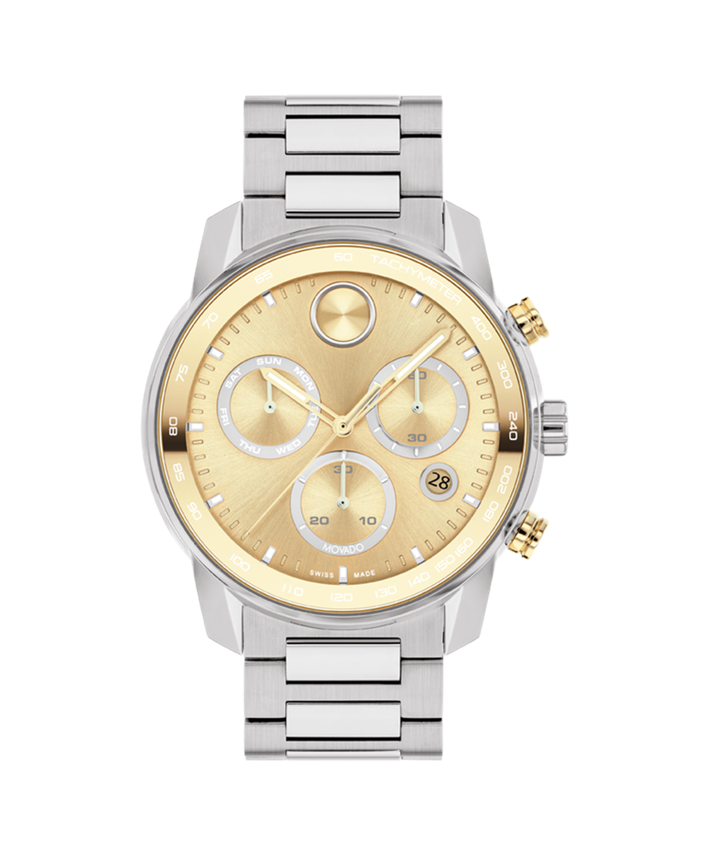 Movado Bold Verso 44mm Two-Tone Chronograph