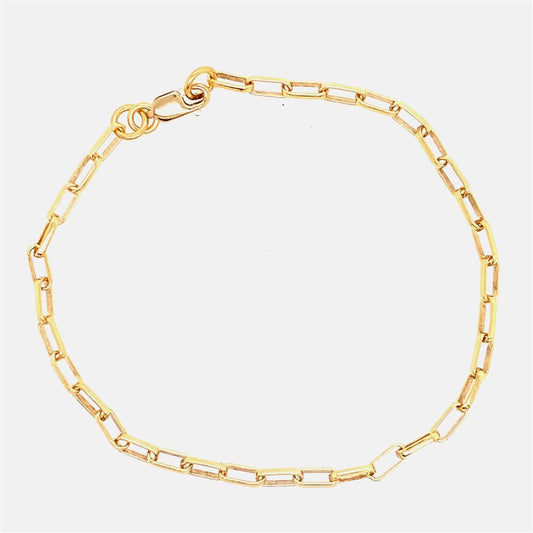 Dee Berkley Gold Filled Paperclip Link Braclet
