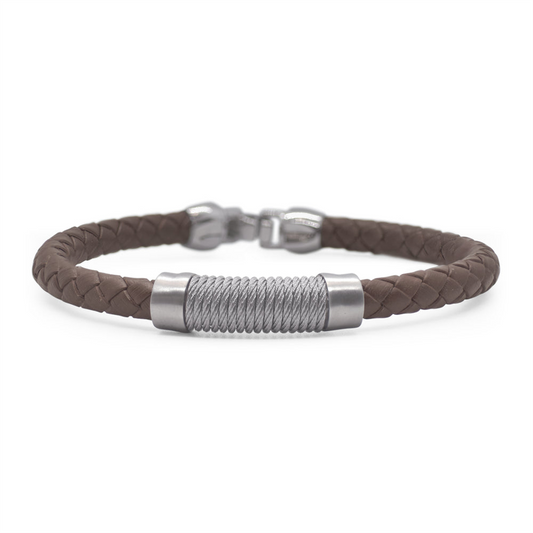 Alor Leather & Twisted Cable Bracelet