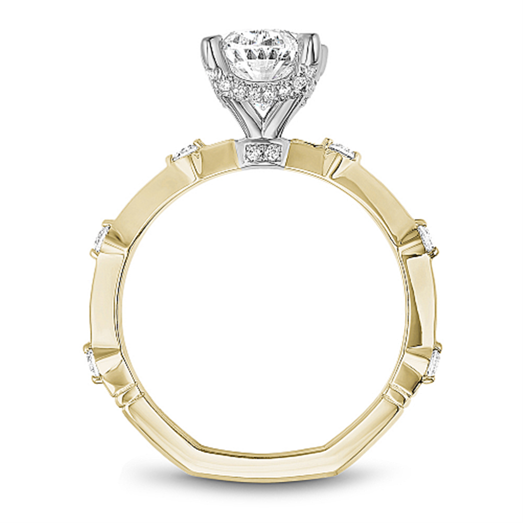Noam Carver Atelier 14K Yellow Gold Hidden Halo Engagement Ring