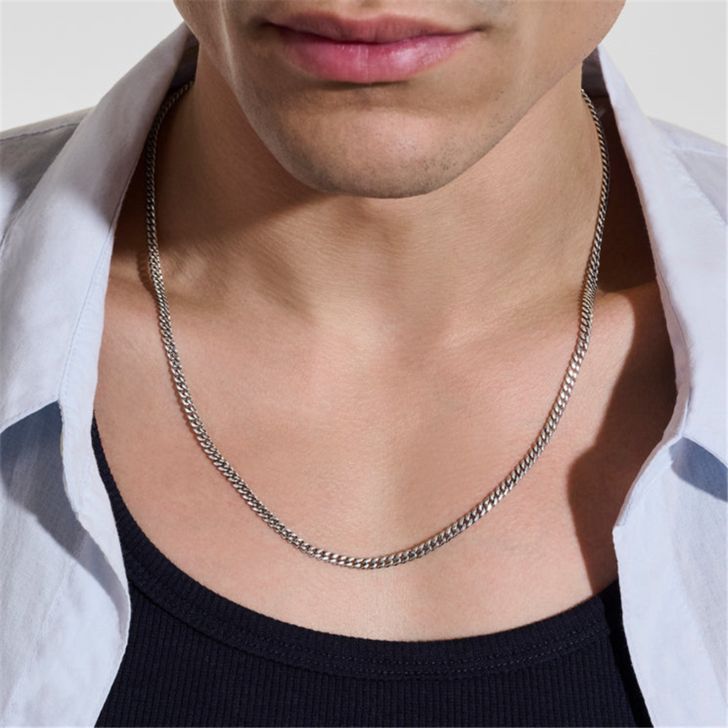 John Hardy 22" 3.9Mm Silver Curb Link Necklace