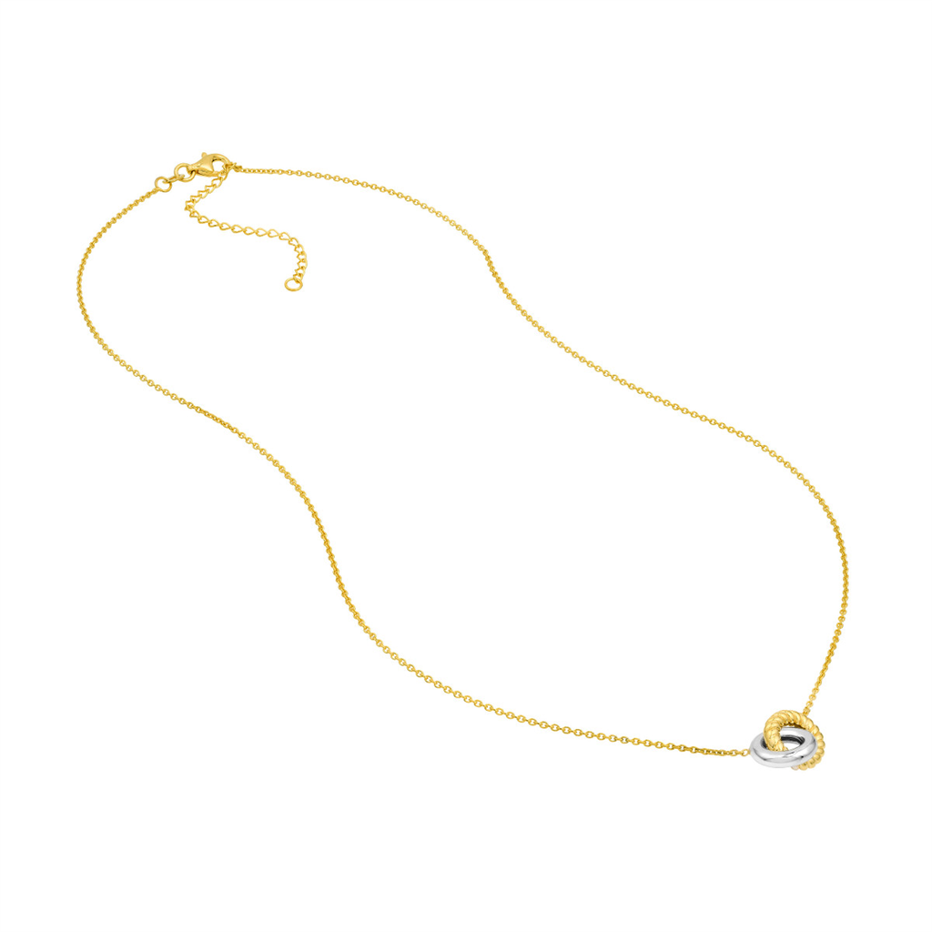 Rolland's Designs 14K Gold Double Circle Necklace