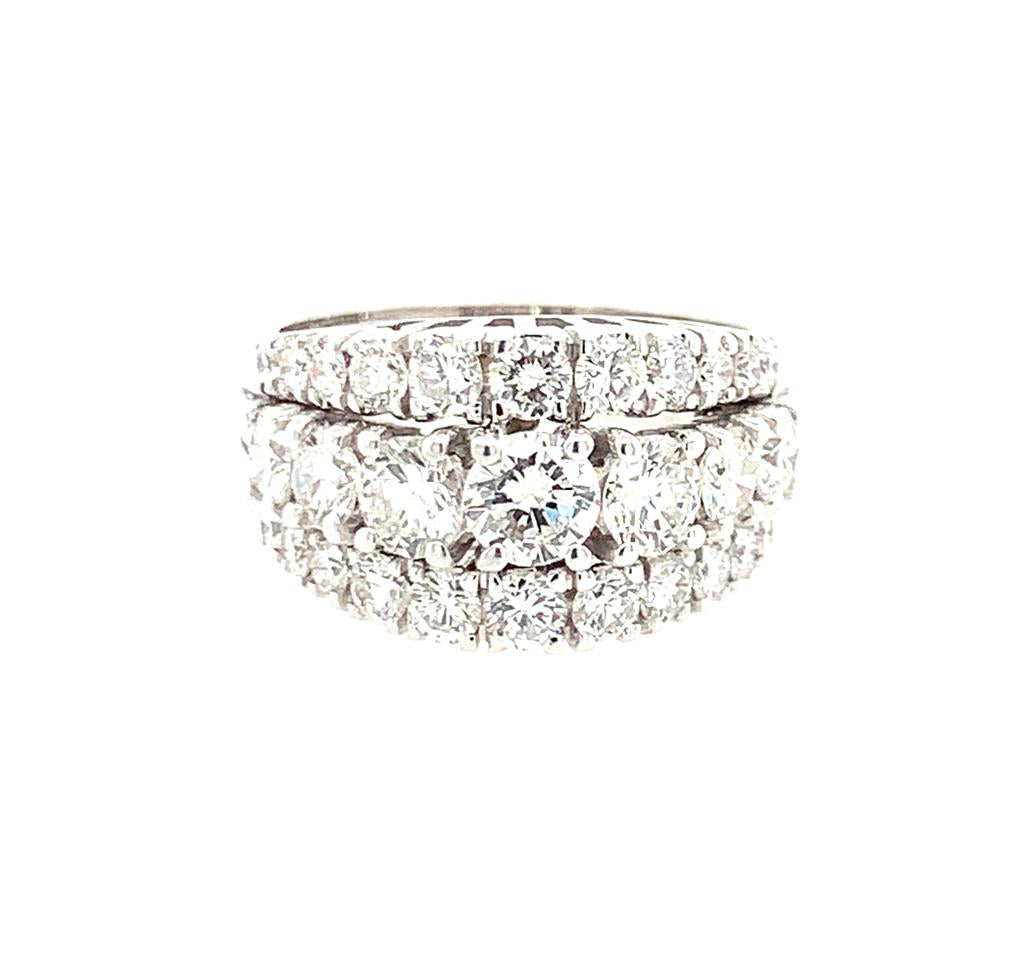 Estate 18K Diamond Band