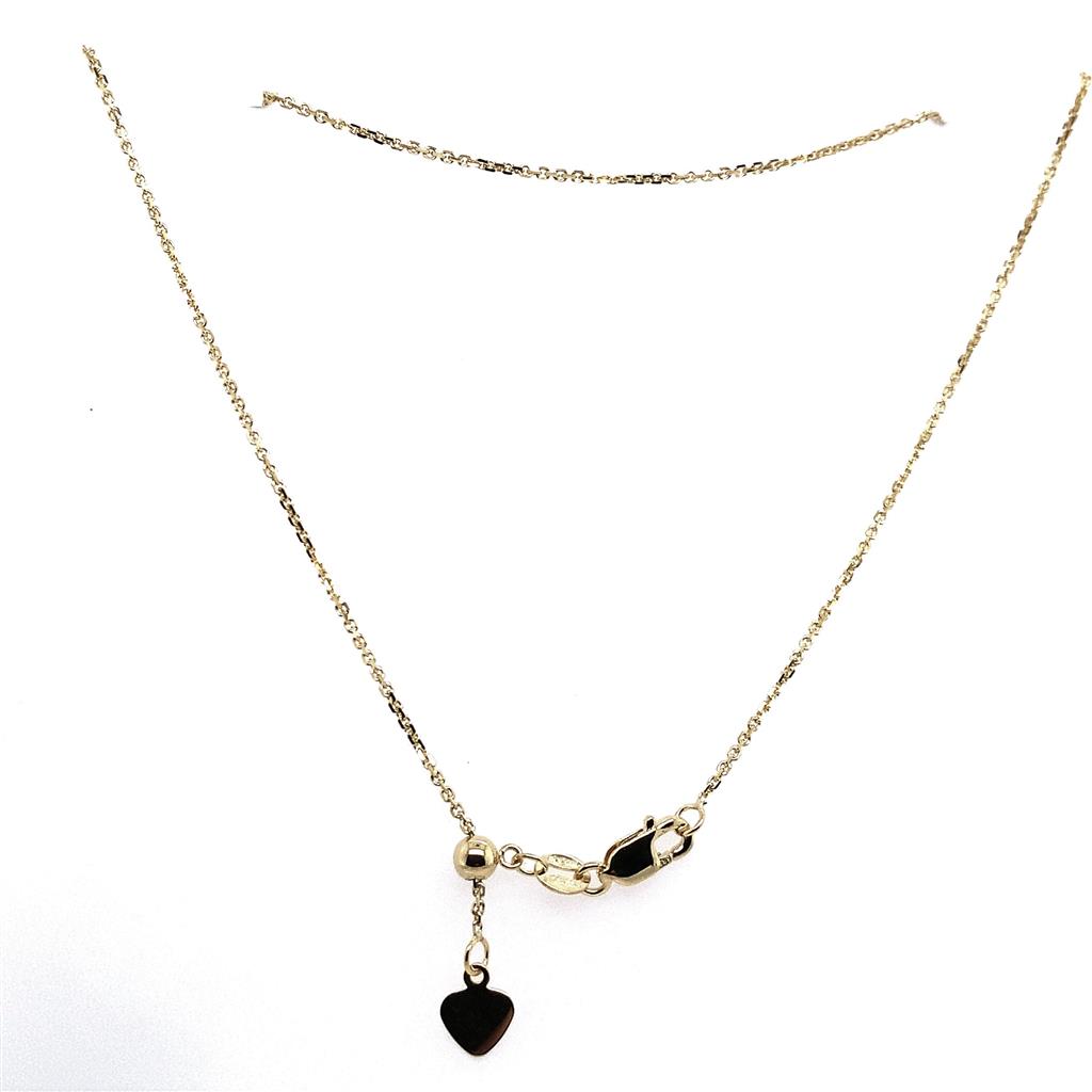 Gold Cable Chain 22"