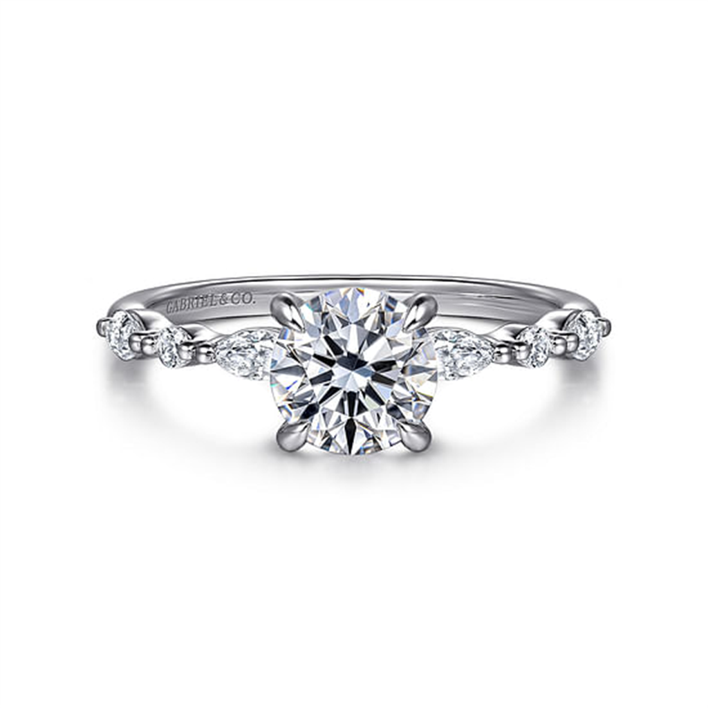 White Gold Gabriel "Perry" Semi-Mount