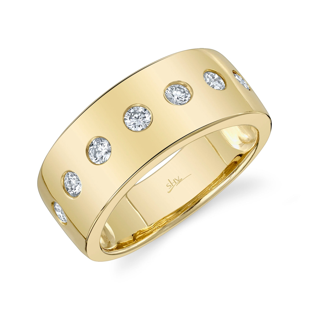 Shy 14Ky Bezel Diamond Fashion Ring