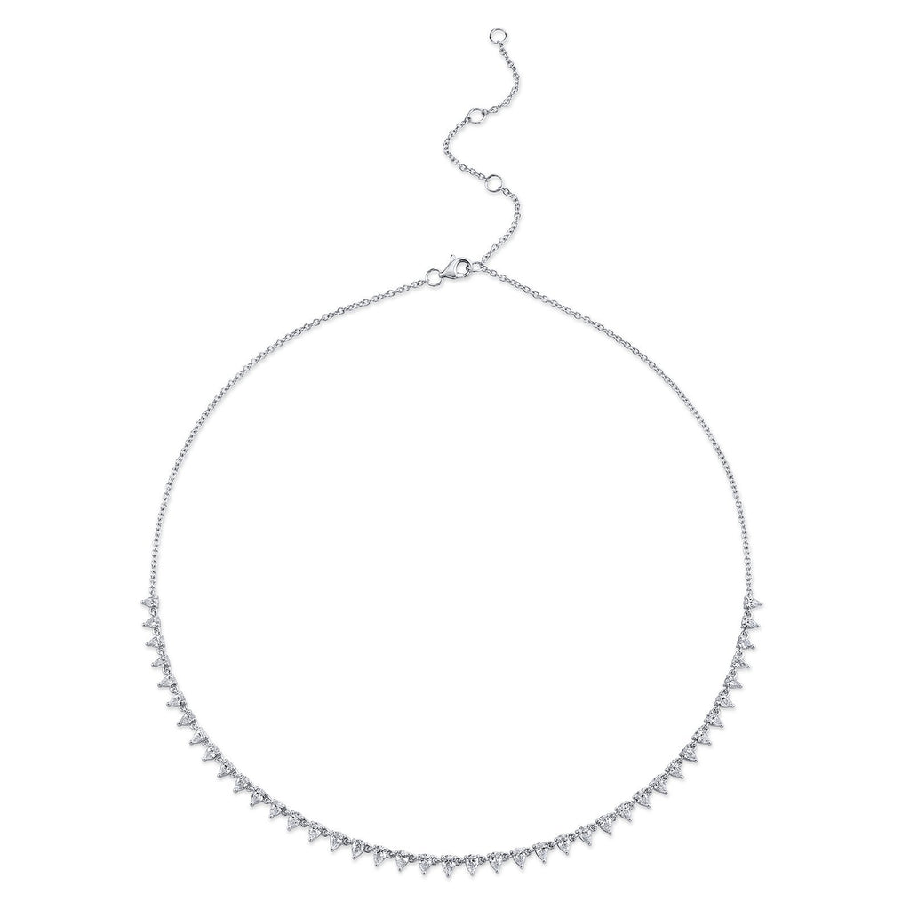 Shy 14Kw Diamond Tennis Necklace