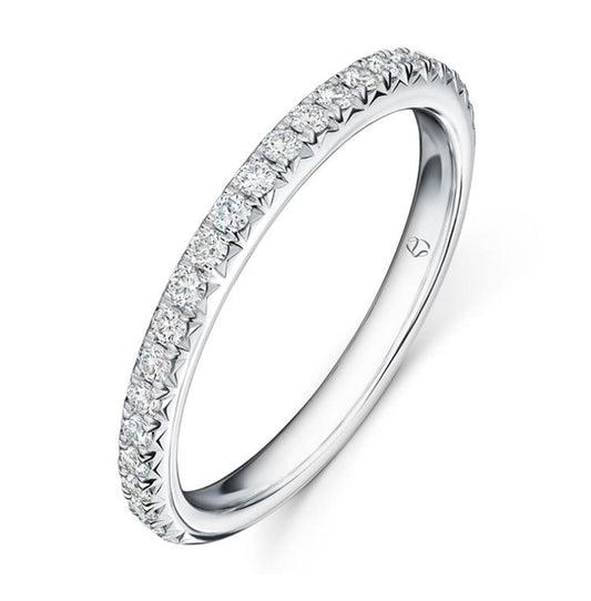 Hearts On Fire Diamond French Cut Pave Band
