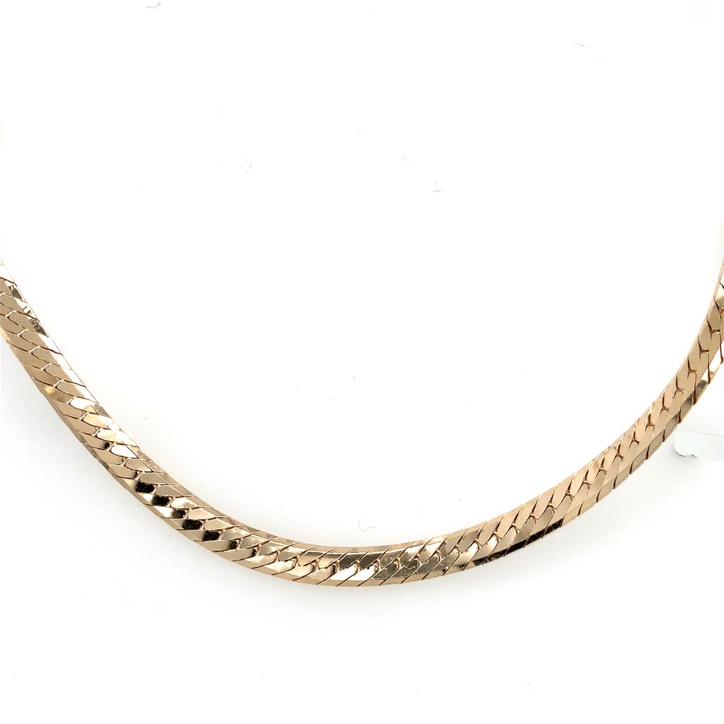 Estate 14K Herringbone Chain