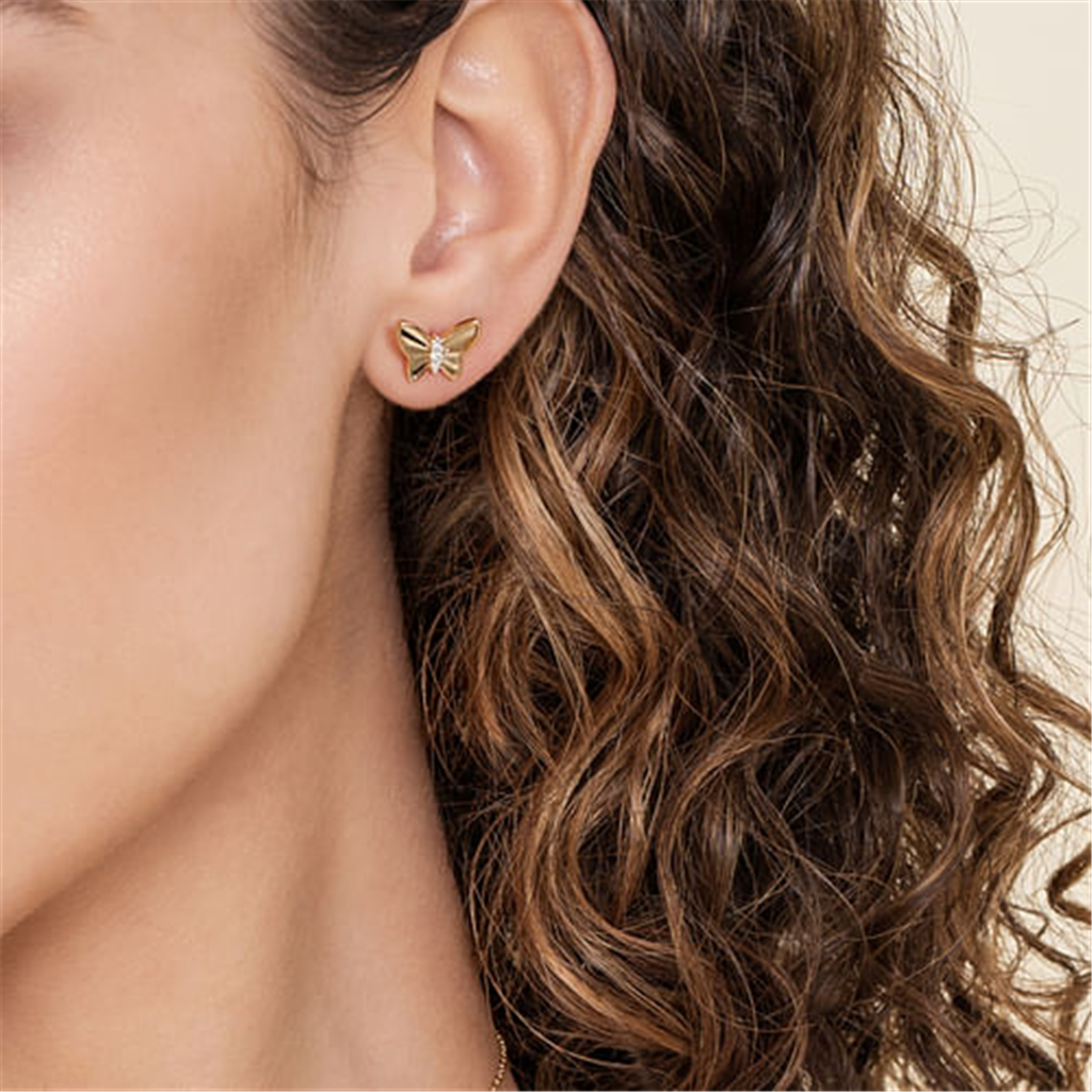 Gabriel Diamond Butterfly Stud Earrings