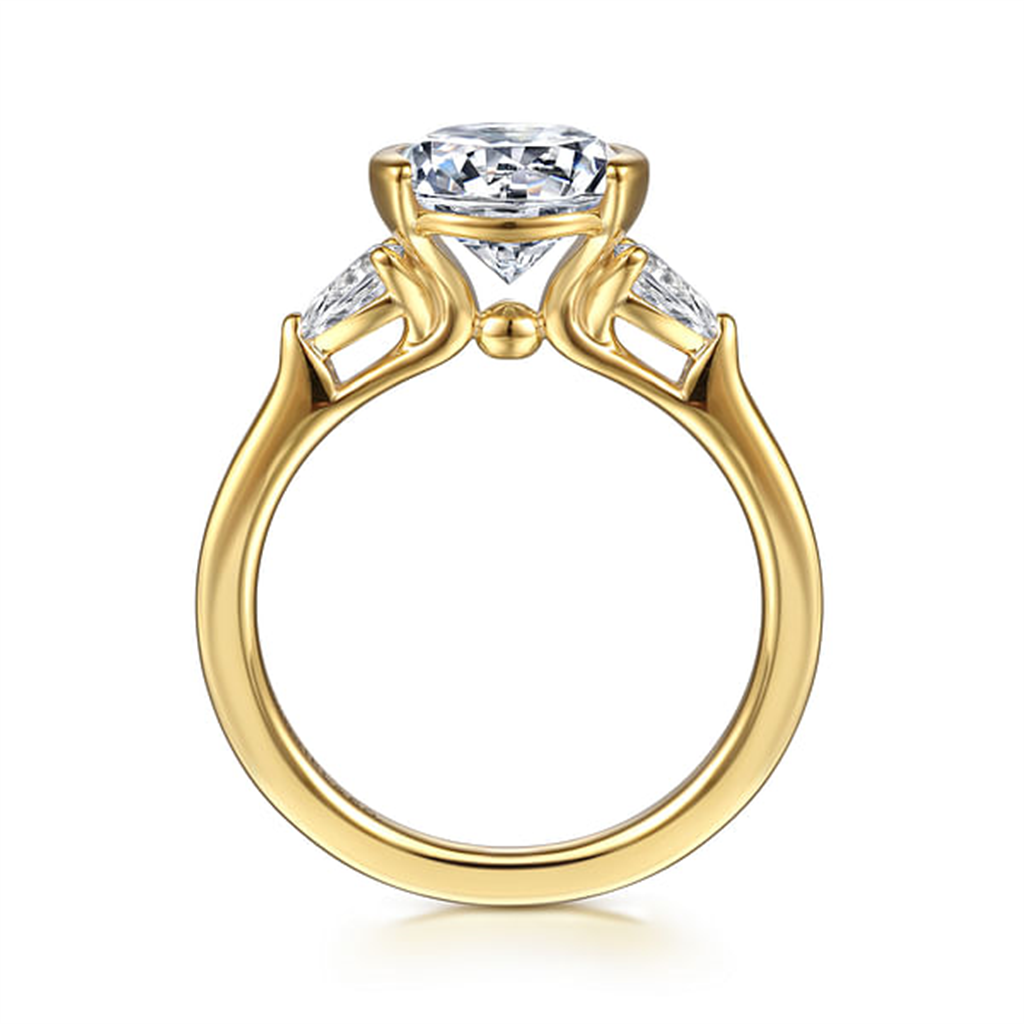 Gabriel 14K Yellow Gold Bezel Engagement Ring