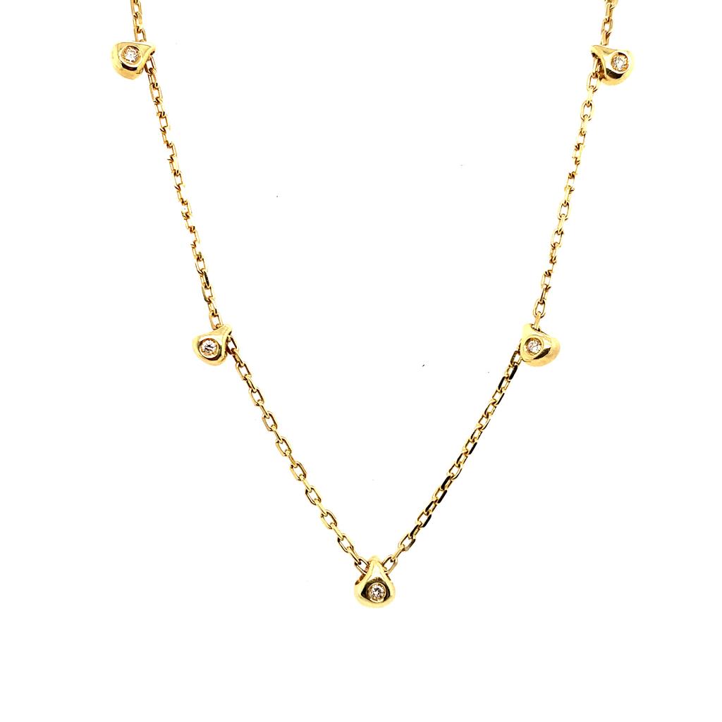 Rolland's Designs 14K Gold & Diamond Dangle Necklace