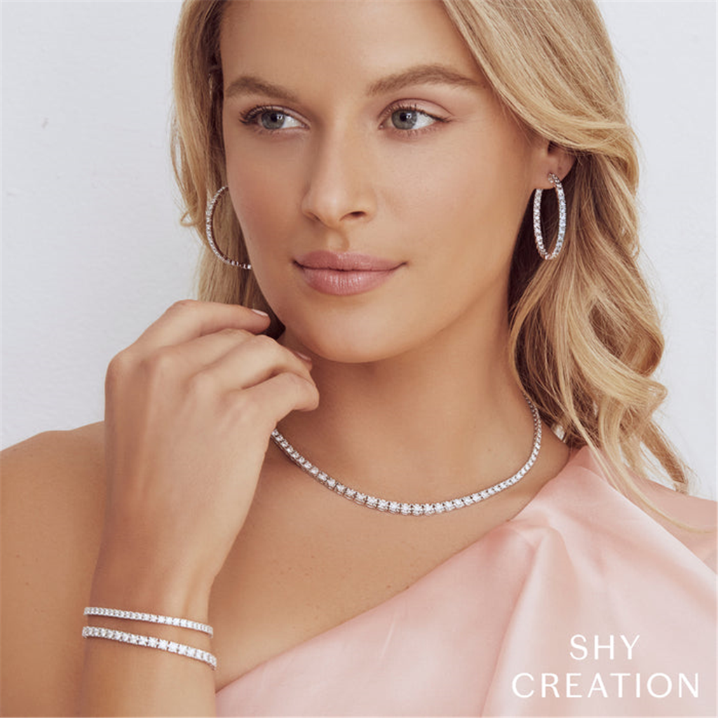 Shy Creation Diamond Tennis Bracelet
