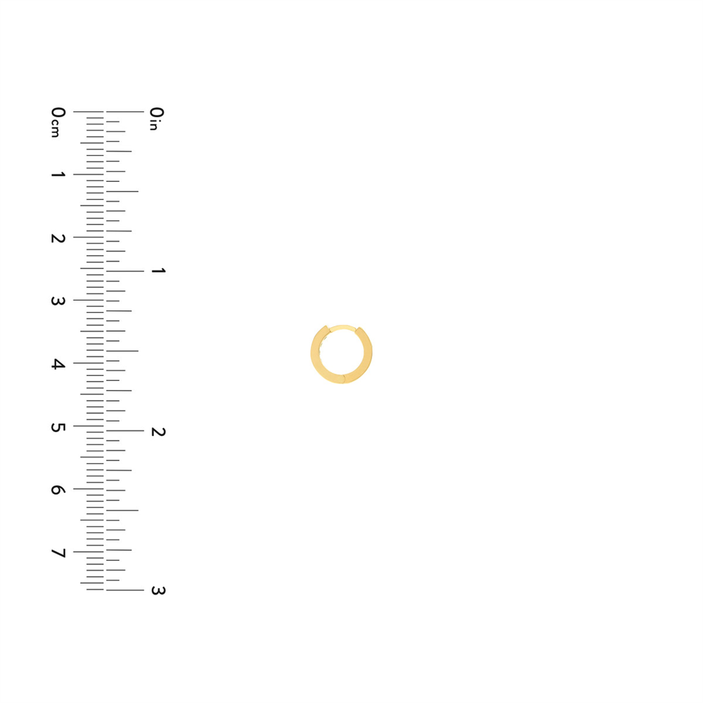 Rolland's Designs 14K Gold Turquoise Huggies