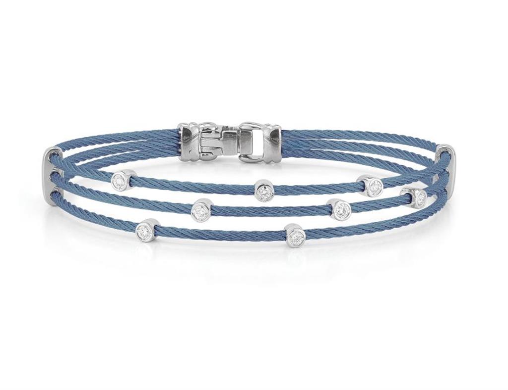 Alor 18K White Gold & Stainless Steel Diamond Bracelet