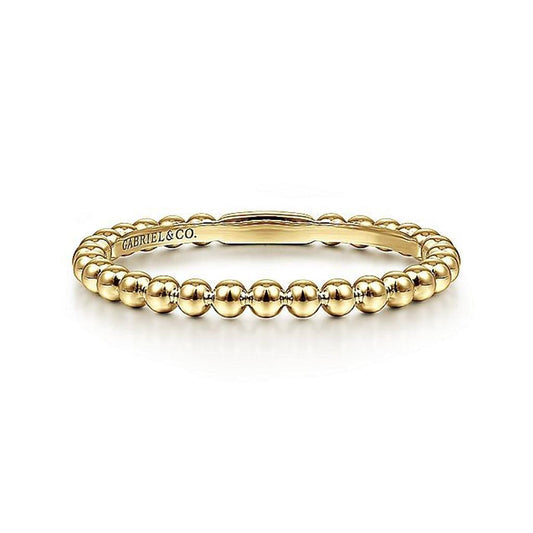 Gabriel 14K Yellow Gold Bujukan Stackable Ring