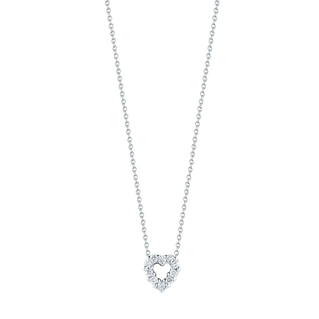 Roberto Coin Tiny Treasures Reversible Diamond & Ruby Heart Necklace