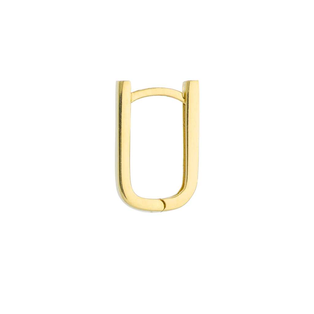 Rolland's Designs 14K Gold Paperclip U Shape Hoops