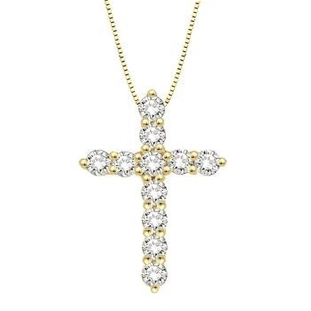 Rolland's Designs Diamond Cross Necklace -0.50ct